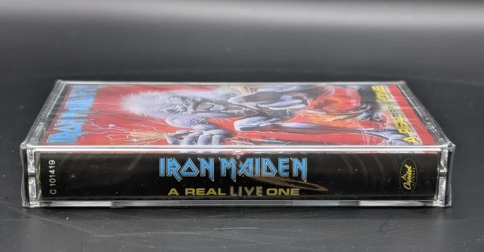 SEALED, Iron Maiden – A Real LIVE One, Audio Cassette, Club Edition, US, 1993 - Image 3 of 4