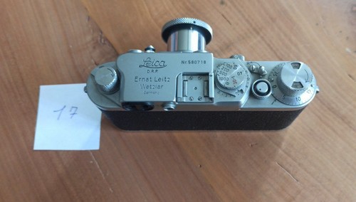 Leica Kamera D.R.B. mit Objektiv Leitz Elmar Nr. 580718 f-5cm 1:3,5