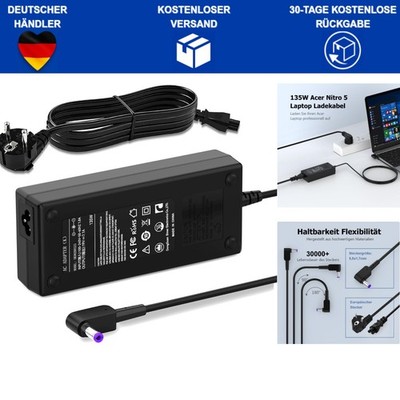 Laptop Ladekabel 135W 19V 7,1A Netzteil Adapter für Acer Nitro 5 Aspire 7