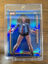 2026 Topps Chrome Marvel Comics America Chavez #5 Blue Refractor /150