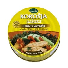 3 Set- Cekin Kokosja Pasteta 5x97g/5x3.4oz Delicious Chicken Pate Made in USA...