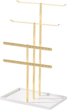 Necklace Bracelet Earring Holder Stand, Multi-Use Jewelry Display Organizer w...