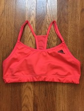 Womens, Adidas, Climacool, Sports Bra, Adjustable Straps, Pink, Spandex, Medium