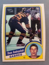 1984 Opc O-Pee-Chee #17 Dave Andreychuk Sabres Rookie Nm-Mt Beauty.