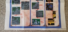 Final Fantasy II 2 ii FF - Super Nintendo SNES NES Map Insert Poster Town Guide!