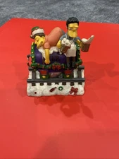 THE SIMPSONS Christmas Express Train - Hamilton Collection - Christmas At Moe's
