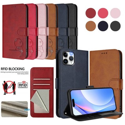 For Apple iPhone 11 Pro New Cute Panda Pattern Leather Phone Case