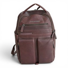 PIQUADRO mens backpack leather backpack with ...