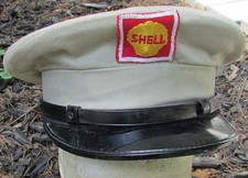 Vintage Shell Oil Service Gas Station Uniform Hat Cap Collectible Size 6 78