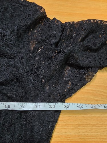 Princess Polly Dress 20 Black Lace Airabella Mini LBD Gothic Witchy long Sleeve - Picture 4 of 19
