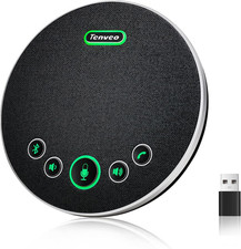 Conference Speaker Microphone, Bluetooth/Dongle/Usb Connectivity, 4 AI Noise Mic