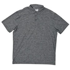 Under Armour Men's Loose Heatgear XL Gray Polo Shirt Polyester Short Sleeve