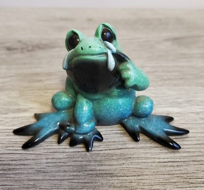 Kitty's Critters ''Miss You'' Frog Figurine Discontinued By Kitty Cantrell
