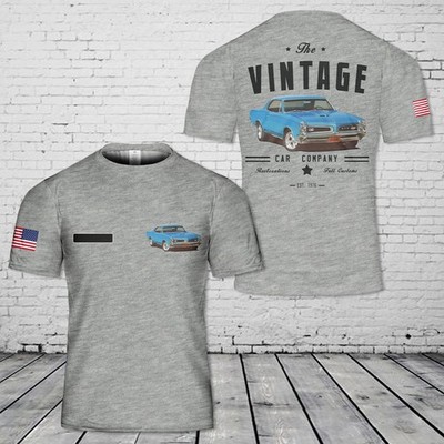 Custom Name 1966 Pontiac GTO Vintage Garage T Shirt 3D_z4l_22