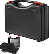 Small Hard Carrying Case with Pluck Foam Interior for Pistol, GoPro,Microphone,