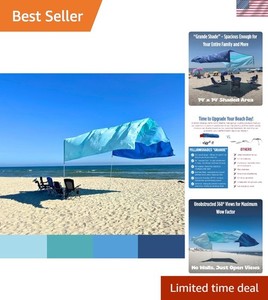 Shibumi Wind Assist – Pare-vent Et Ombre Pour La Plage, Protection UV