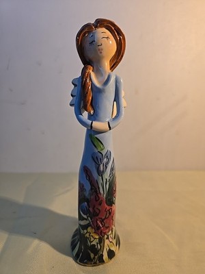 Blue Sky Clay Works 2003 Fairy Figurine Hand Painted Heather Goldmine 6'' Inches
