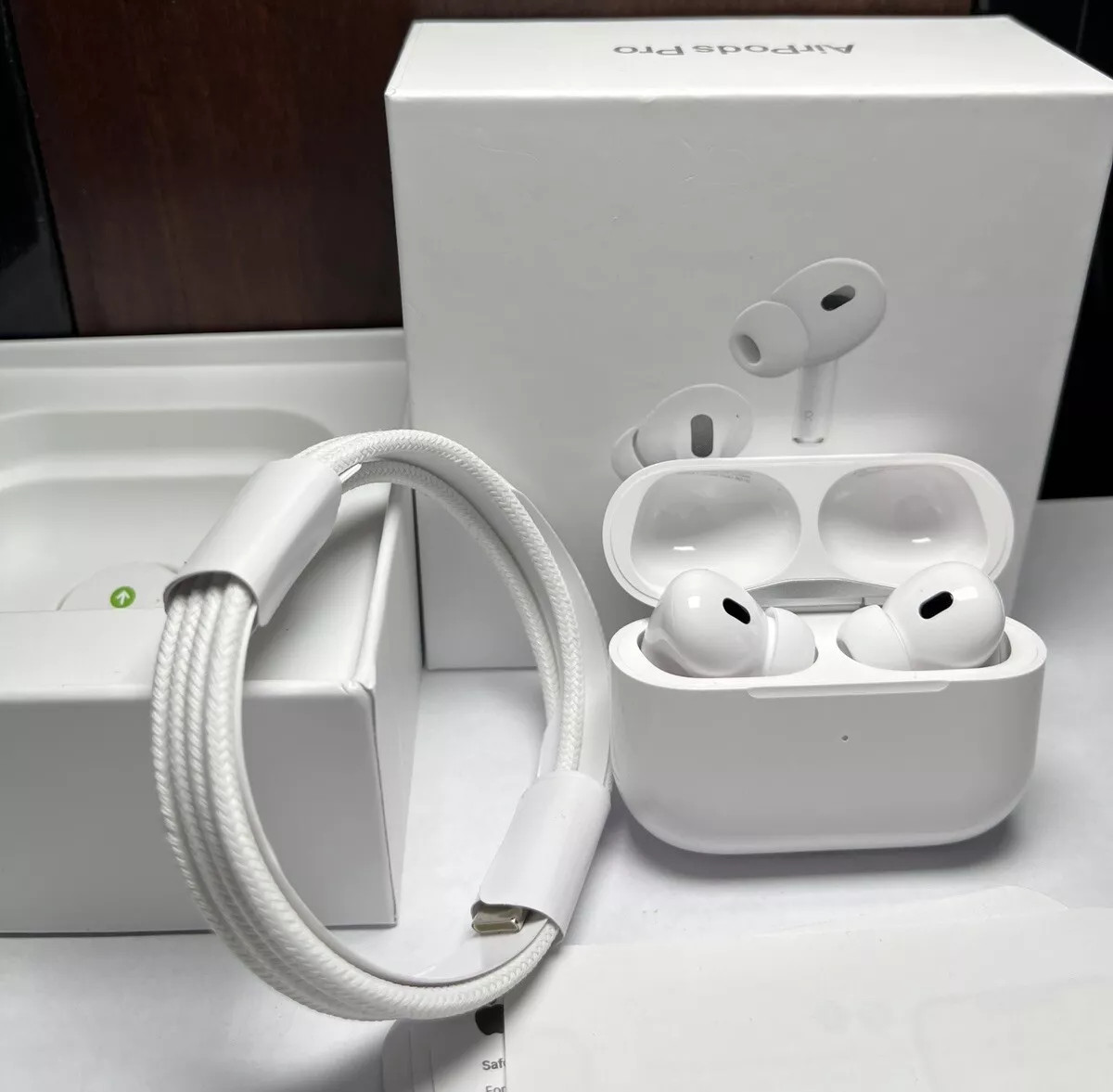 Apple Earphones Pro 2nd Generation Right Left Pods with Wireless Charging Case