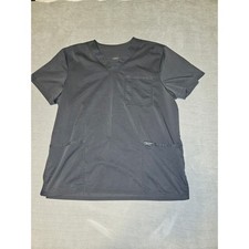 Cherokee Authentic Workwear Mens Scrub Top V-Neck Charcoal Gray Large 4777