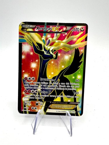 Pokemon Card Xerneas EX Set Xy Base 146/146 Holo Full Art Italian Poor