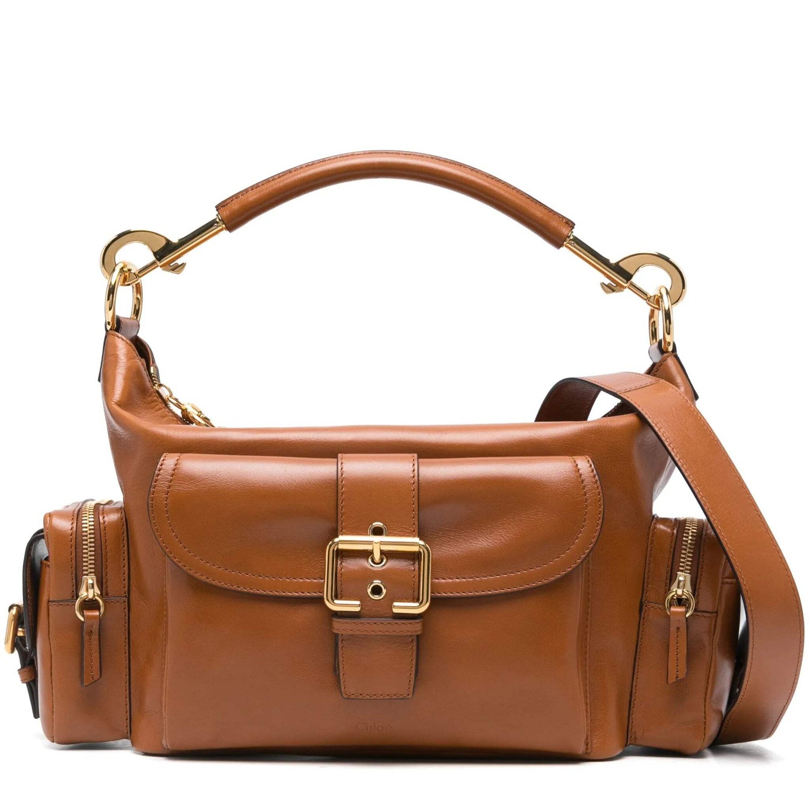 Chloé Camera Leather Bag Tan