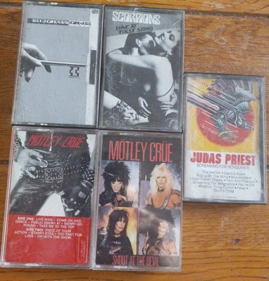 Scorpions Cassette Tape Lot of 5 - Crazy World, Love at First Sting +