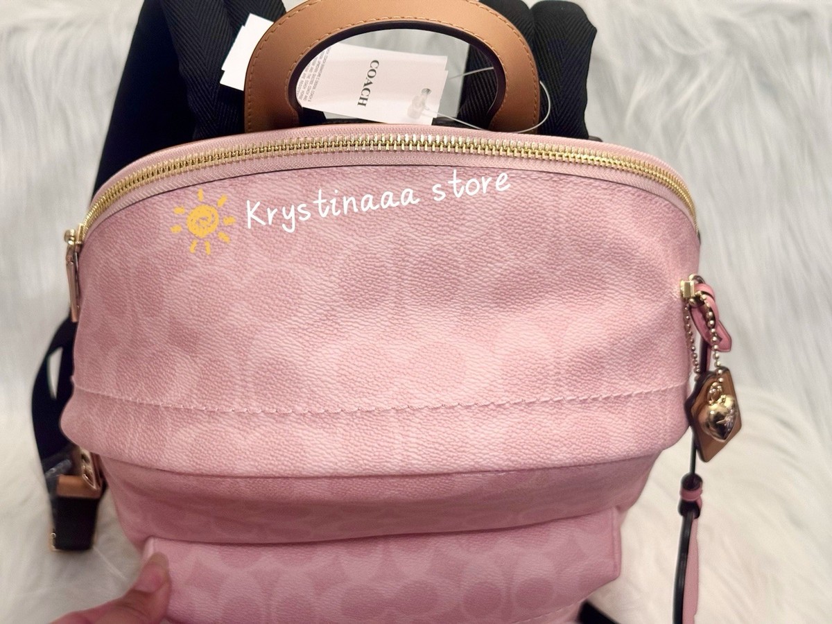 COACH Taylor Small Backpack In Signature Canvas With Charms  display picture 1