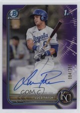 2022 Bowman Chrome Prospect Purple Refractor 84/250 Luca Tresh #CPA-LTS Auto vs5