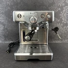 Breville 800ESXL Espresso Machine Silver Stainless Steel Steam Wand Portafilter