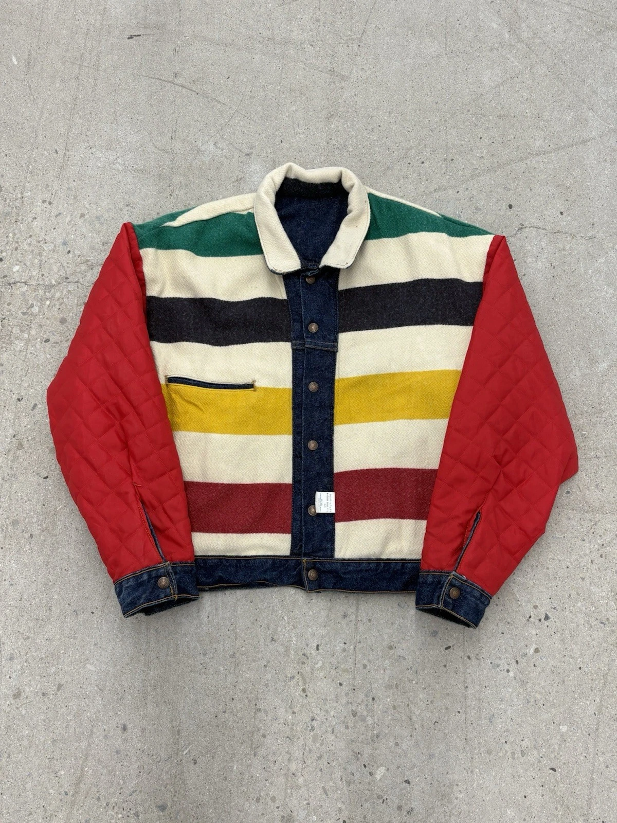 90s Levi’s Husdons Bay Type 3 Reversible Denim Jacket Blanket Lined
