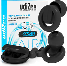 Tappi per Orecchie per Viaggiare Dormire Studiare -23Db Antirumore Udizen Air In