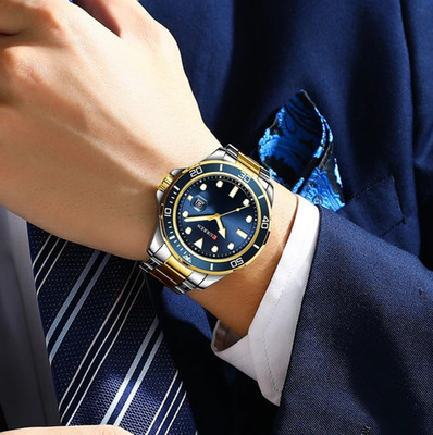 47MM CURREN Quartz Men's Luxury Watch Dive 30M Waterproof Luminous Stainless NEW