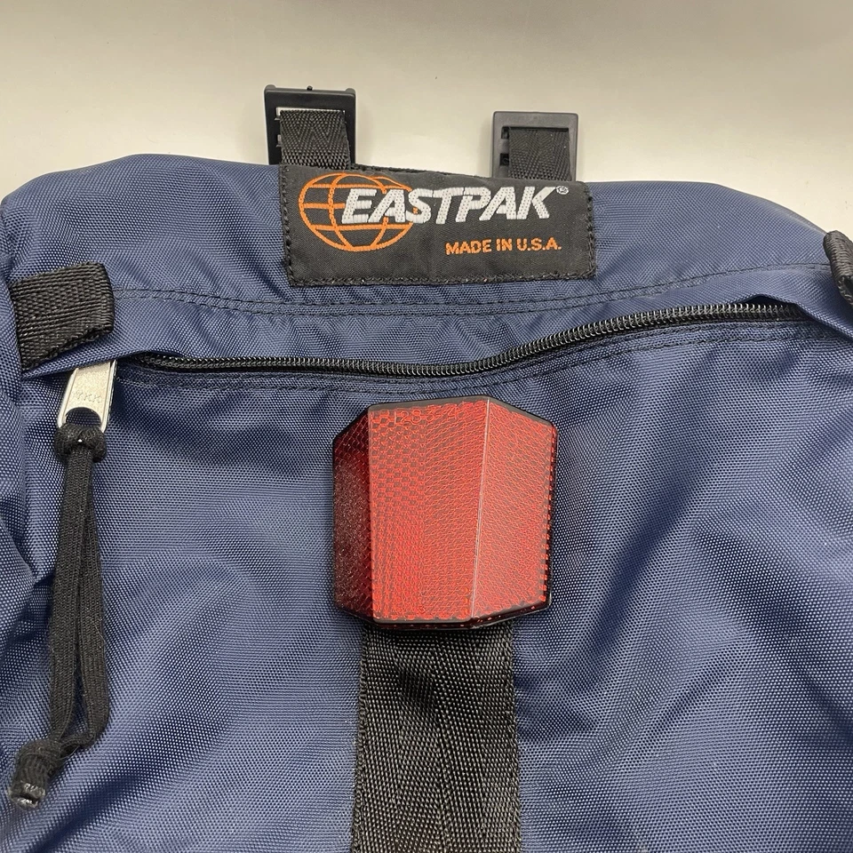 Bolsa de ciclismo Eastpak vintage con manillar de bicicleta con inserto de espuma y reflector Foto 4 de 4