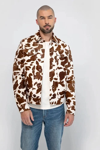 Monfrere Dean Cowhide Retail $1,398 Size Small Zara Todd Snyder J Crew RL image 6