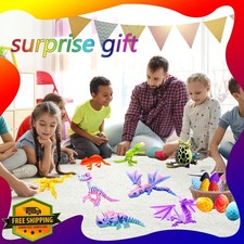 TJYZGXQ 8pc Dinosaur Crystal Dragon T-Rex Pterosaur Fidget Toys Kids