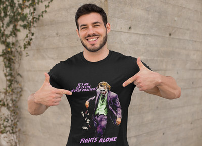 Unisex Sports T-Shirt with DTF JOKER batman Print