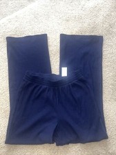 Gap Womens Dark Blue Lightweight Cotton Pants Sz XS ribbed New With Tags