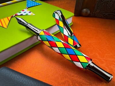 MONTEVERDE REGATTA FOUNTAIN PEN HARLEQUIN 2.0 GUNMETAL  EXTRA  FINE STEEL NIB