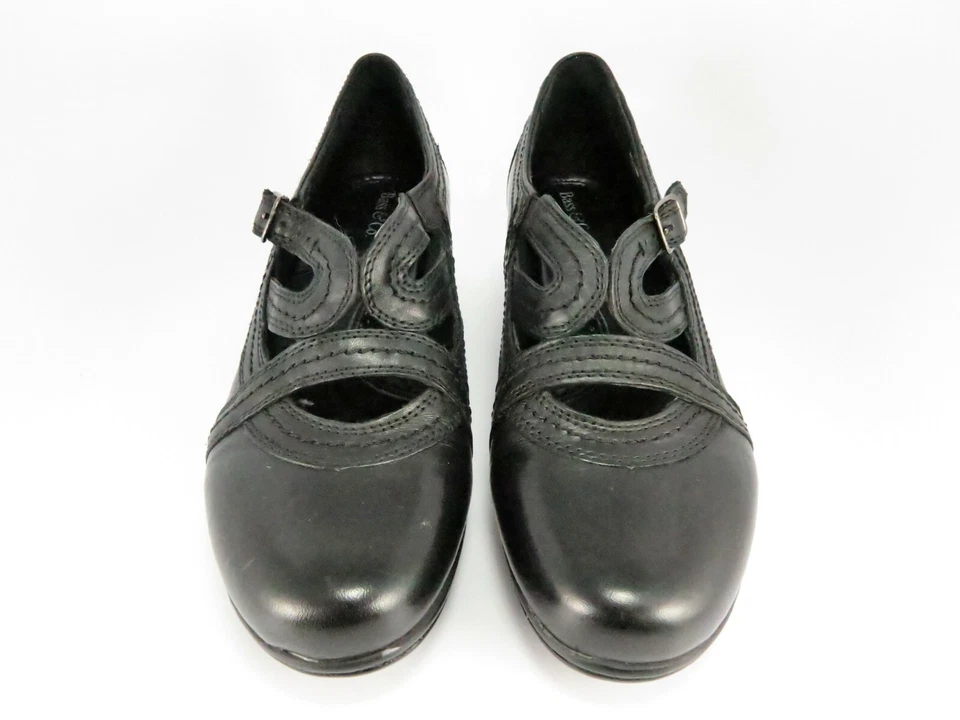 NEW - Bass CORRIE Strappy Pumps Womens Size 7.5M Black Leather Shooties Booties - Image 3 of 4