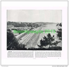 DAWLISH, GENERAL VIEW, DEVON, ENGLAND, Book Illustration, c1895