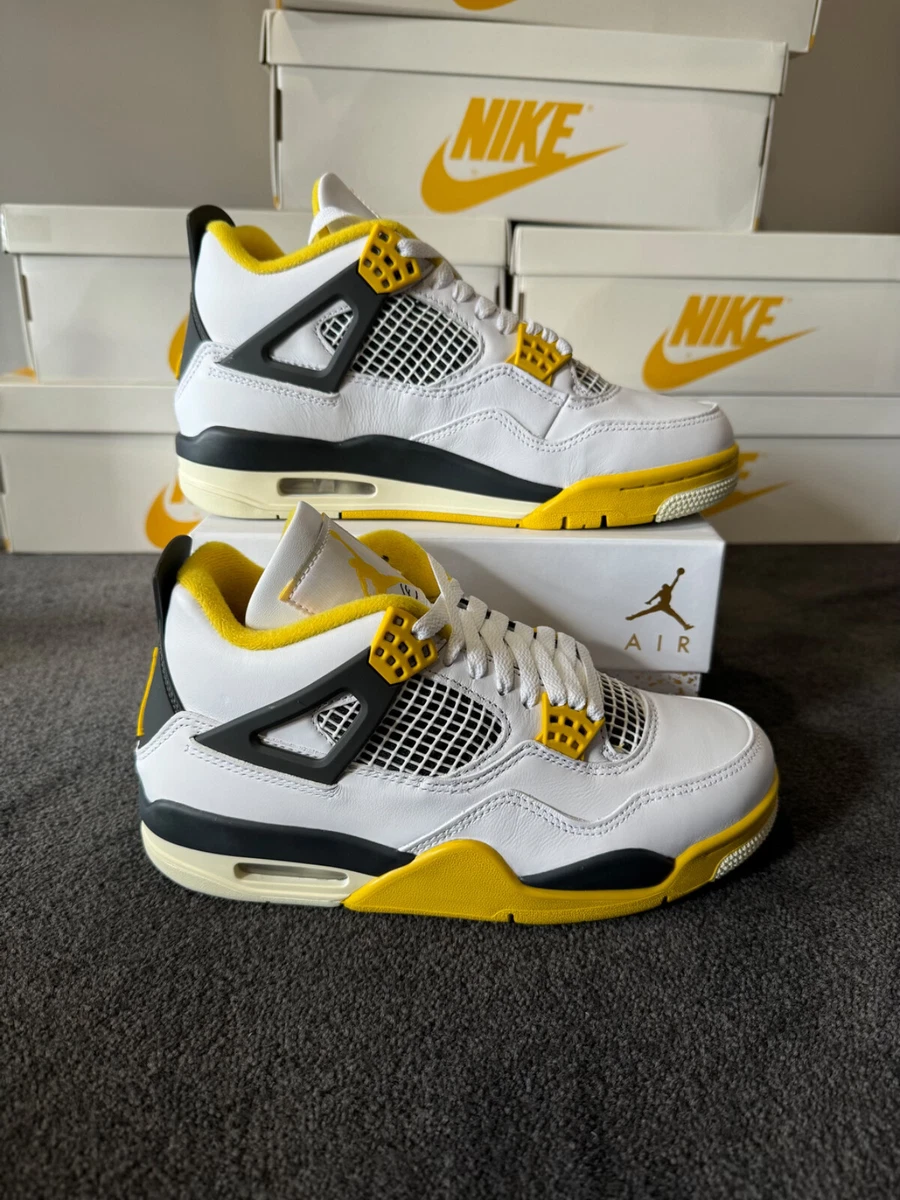 Jordan 4 Retro Vivid Sulfur W for sale | eBay