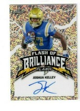 JOSHUA KELLY 2020 Leaf Flash Football AUTO OF BRILLIANCE CHARGERS UCLA BRUINS 