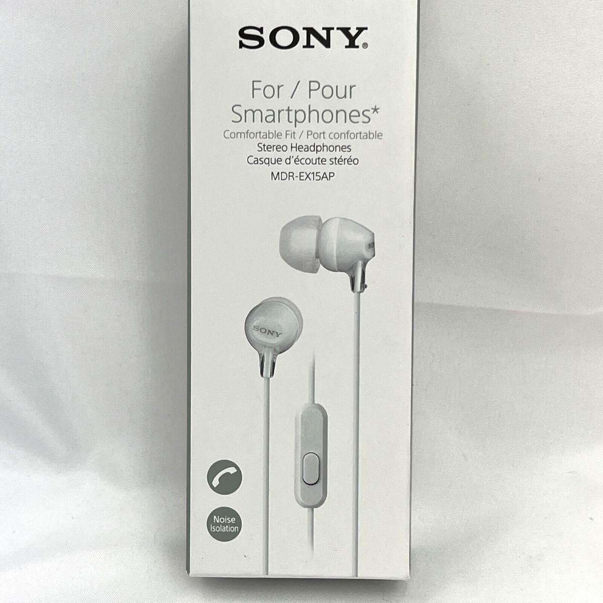 Sony In-Ear Wired Earbuds WHITE MDR-EX15LP New | eBay Sony In-Ear Wired Earbuds WHITE MDR-EX15LP New | eBay