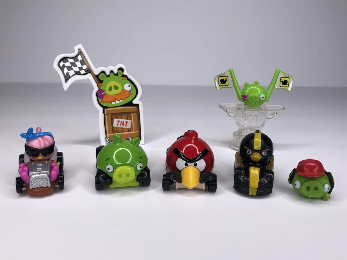 Angry Birds Go Telepods Kart Racer Car Lot Pigs Flags Bomb Stella Red Base