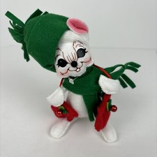 Annalee 2010 Mouse With Mittens 6" White Christmas Holiday w/ Tag 602210 NEW