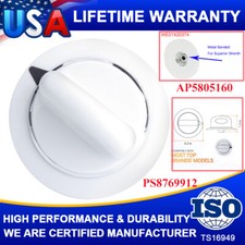NEW WE1M654 CLOTHES DRYER WHITE TIMER KNOB FITS GE GENERAL ELECTRIC HOTPOINT