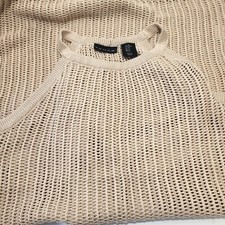 Tahari Tan Knit Beach Swimsuit Cover Up Dress | Women Size XS | Secondhand