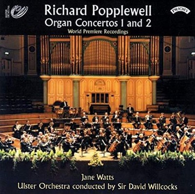 Richard Popplewell - Organ Concertos 1 and 2 Elegy for Organ Suite for - H600z