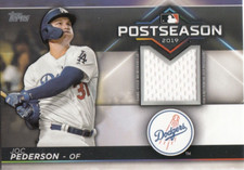 2020 Topps S1 Relic Postseason Performance JOC PEDERSON GU Jersey /99 Dodgers