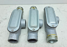 3 Pack Appleton 1" Npt Unilet 1 T Form 35 Conduit Body Enclosure w/ Cover Gasket